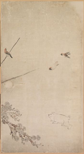 Puppies, Sparrows, and Chrysanthemums