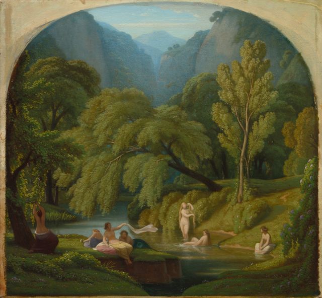 The Bathers, Souvenir of the Banks of the Anio River at Tivoli
