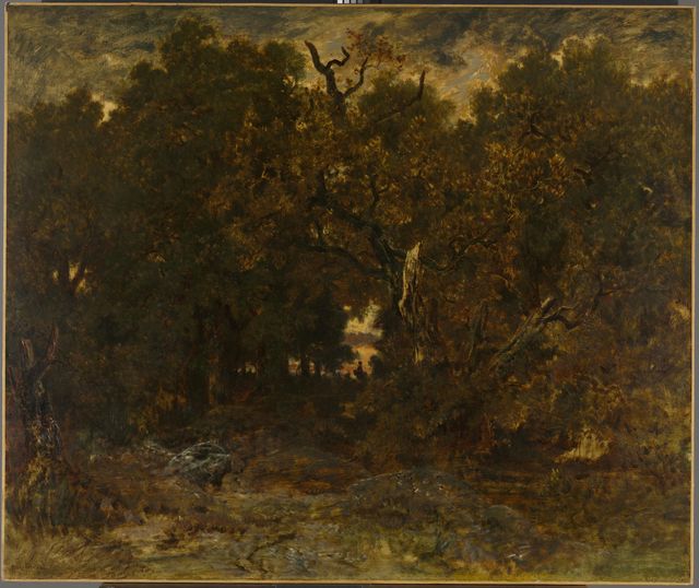 Leaving the Forest, Fontainebleau: Setting Sun