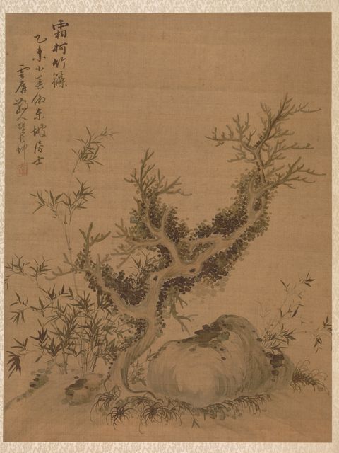 Frosted Branches and Dwarf Bamboo, in the Style of Su Shih