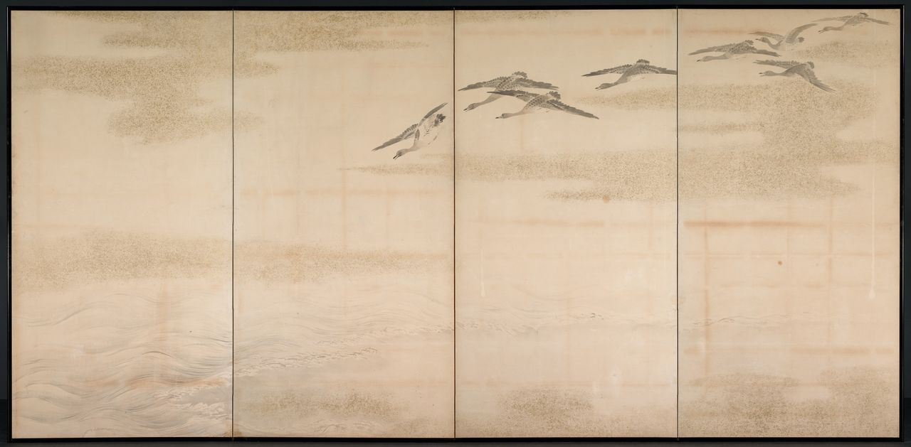 Geese, Reeds and Water