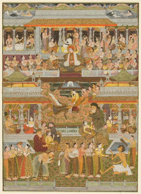 Lovers and beloveds: A composite of scenes from Persian, Urdu, and Sanskrit literature