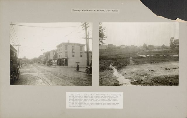 Housing, Conditions: United States. New Jersey. Newark: Housing Conditions in Newark, New Jersey: The health and safety of the inhabitants of a municipality may be menaced by laxness of neighboring communities.