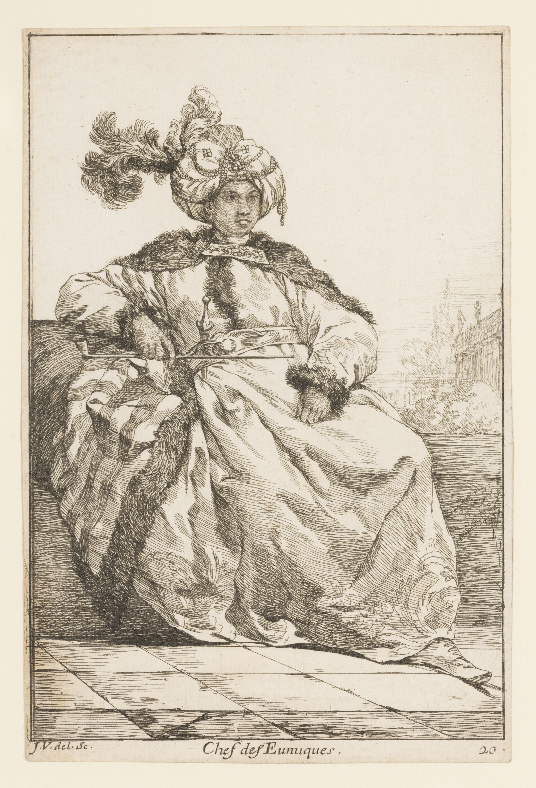 Chef des Eunuques (head of the Eunuchs), from the series "Caravane du Sultan à la Mecque..." (Caravan of a Sultan Going to Mecca)