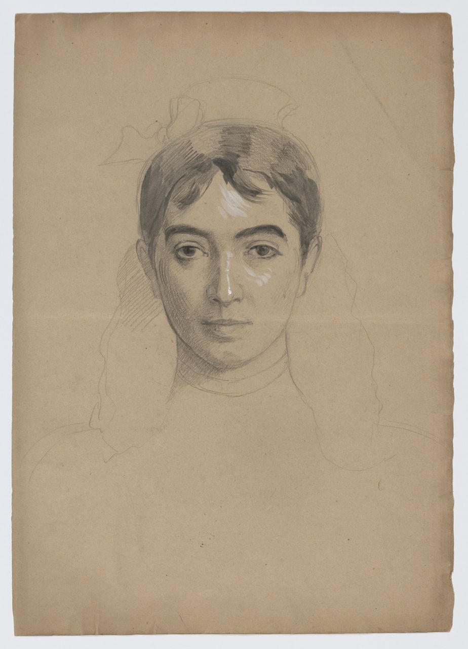 Self-portrait (recto); Study for a self-portrait (verso)