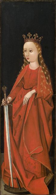 Saint Catherine [right wing exterior]
