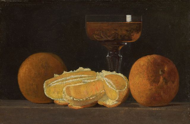 Still Life with Oranges and Goblet of Wine