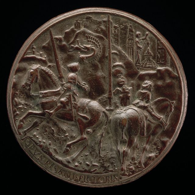 Filippo Maria Visconti Riding in a Mountainous Landscape [reverse]