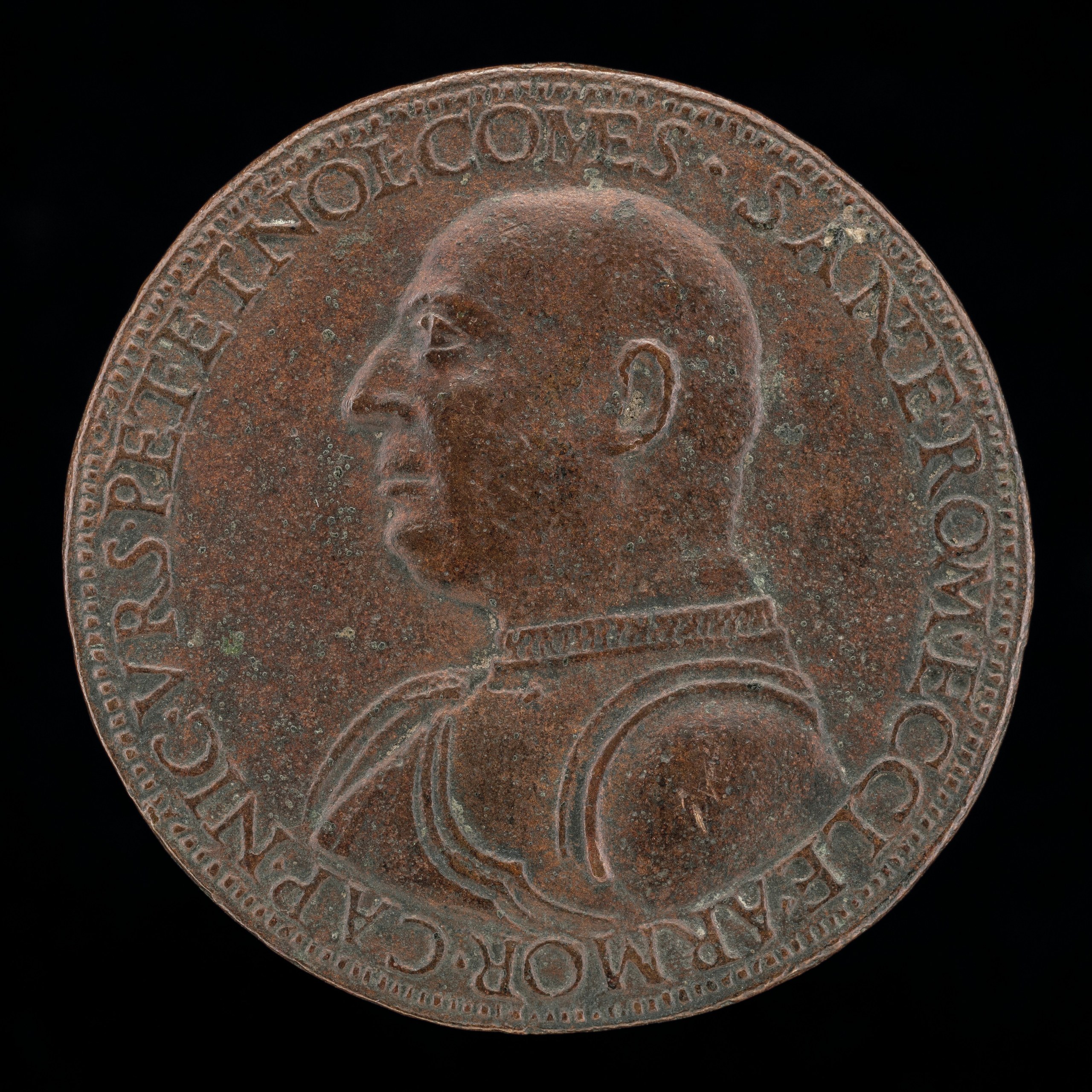 Niccolo Orsini, 1442-1510, Count of Pitigliano and Nola, Captain of the Army of the Roman Church and of the Florentine Republic [obverse]