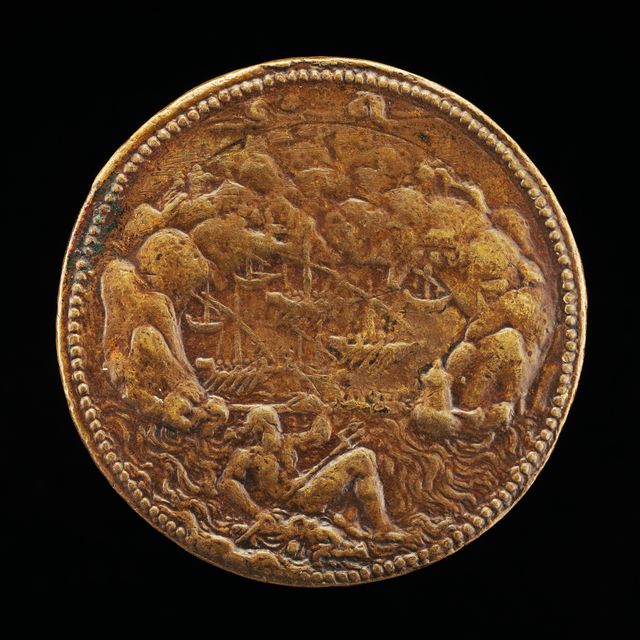 Neptune before a Harbor [reverse]