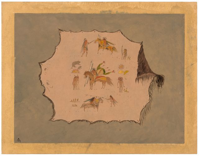 Facsimile of a Pawnee Doctor's Robe with Fantastic Professional Designs