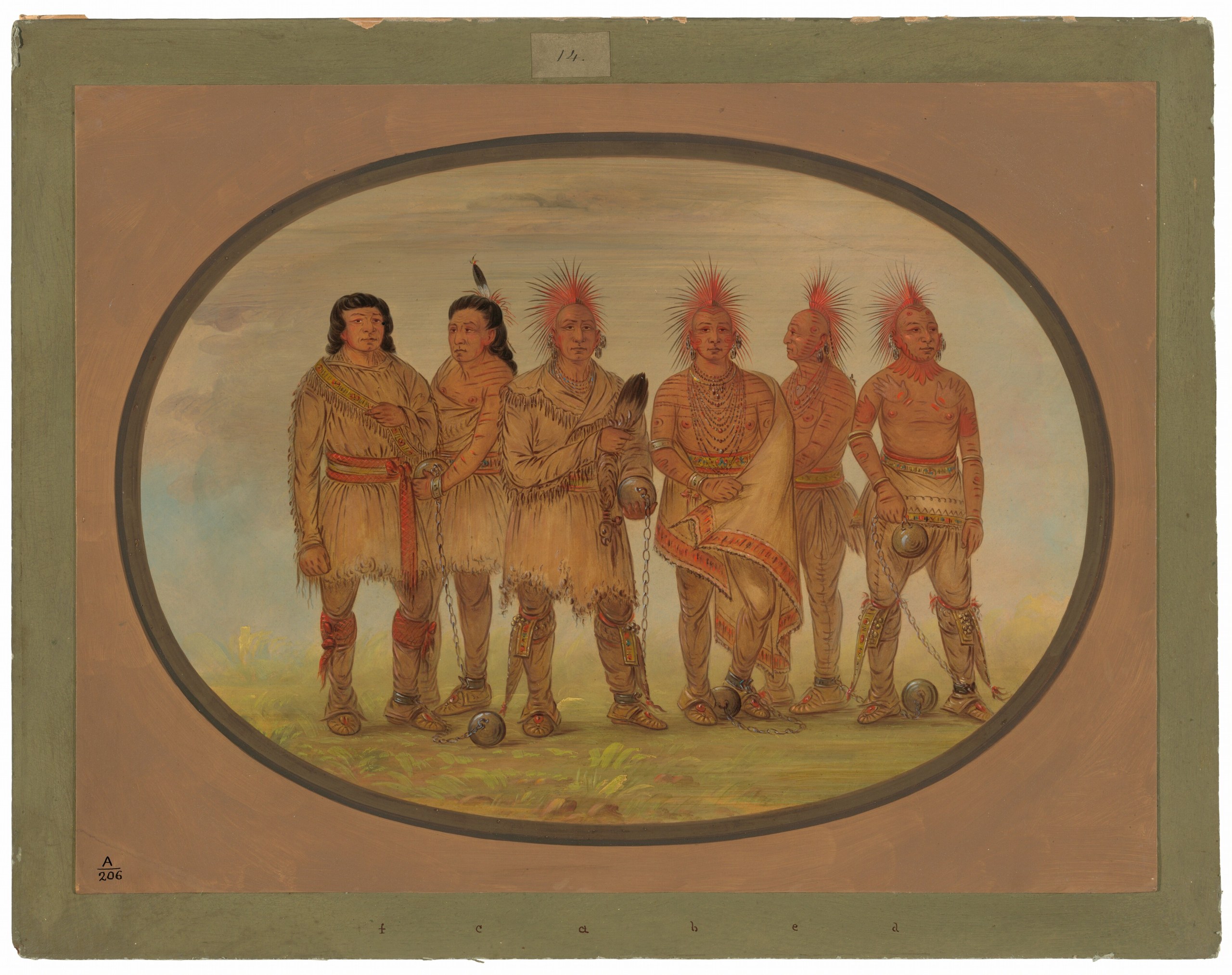 Black Hawk and Five Other Saukie Prisoners