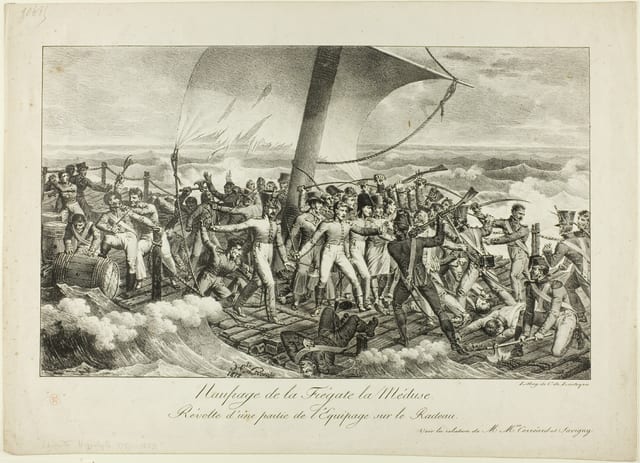 Shipwreck of the Frigate Medusa. Revolt of Some of the Crew on the Raft