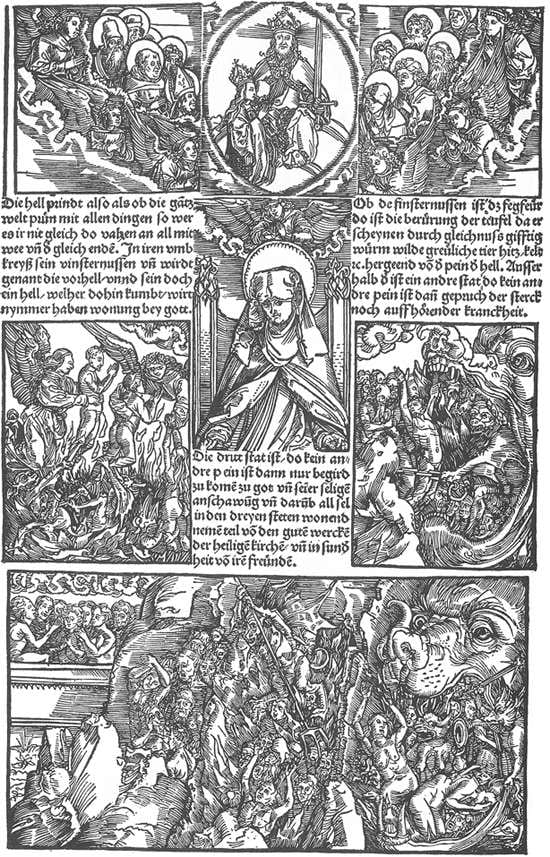 St. Bridget and the Virgin interceding for the Damned (leaf 11)