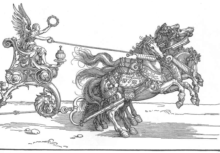 The Small Triumphal Car or the Burgundian Marriage (right part)