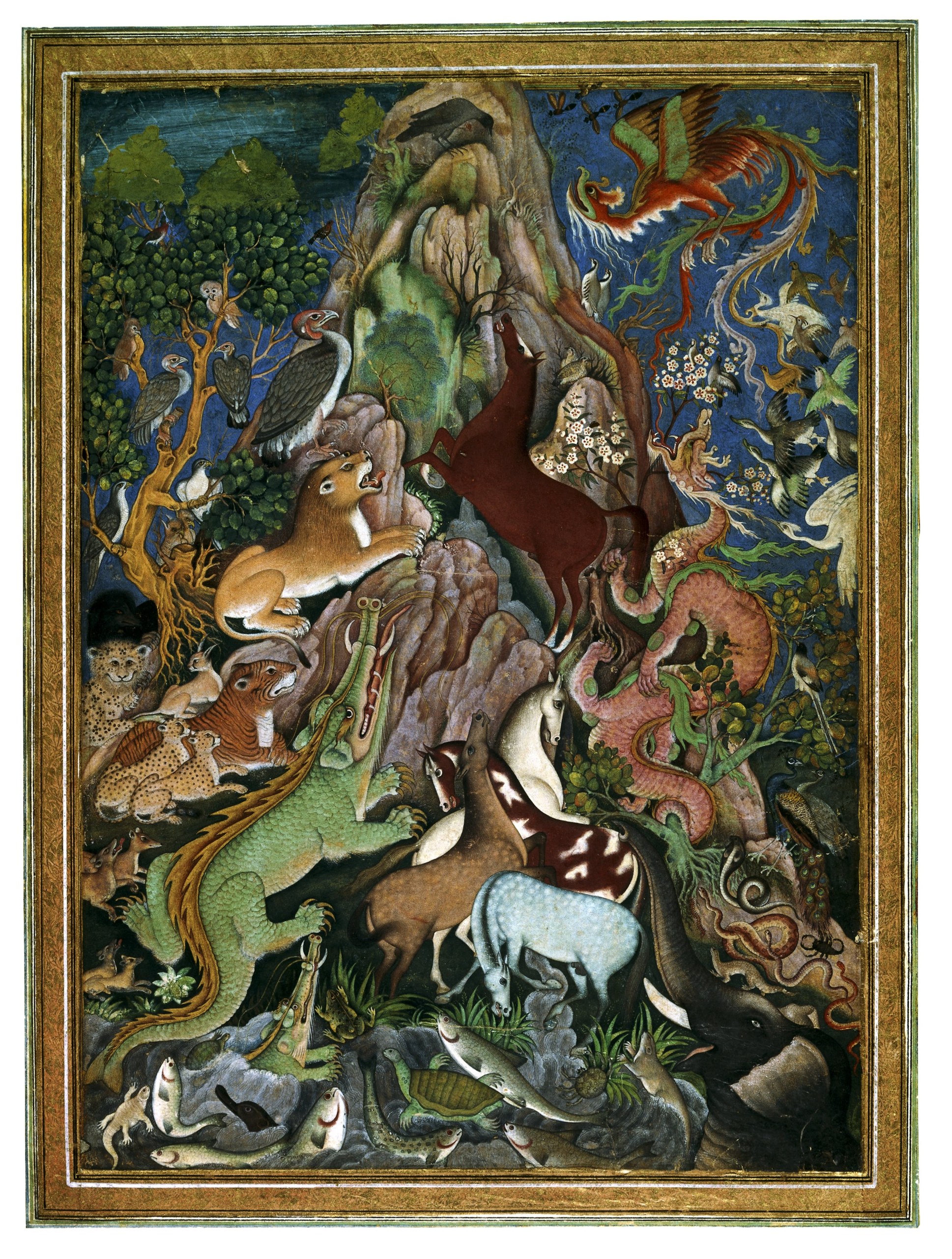 The raven addresses the animals