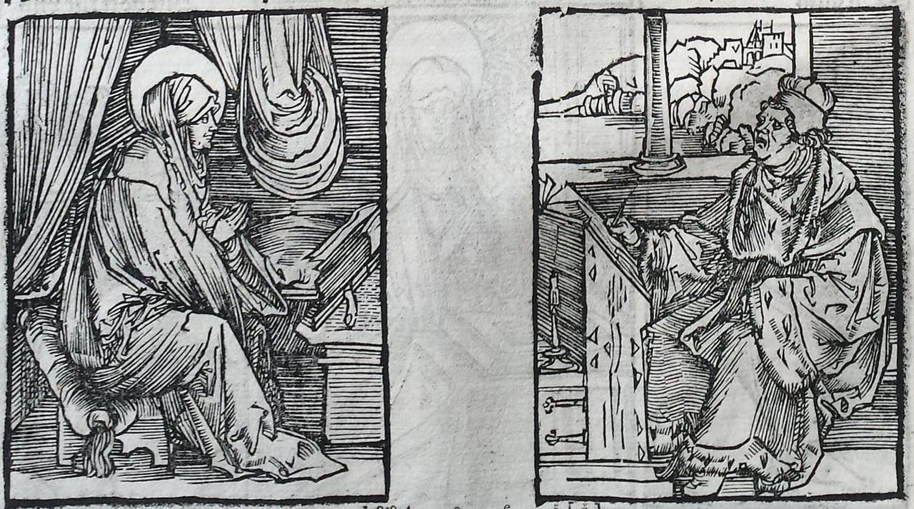 Magister Matias of Lincopenus and St Bridget (from leaf 6)
