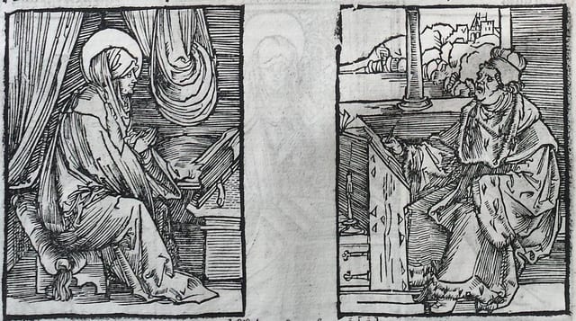 Magister Matias of Lincopenus and St Bridget (from leaf 6)