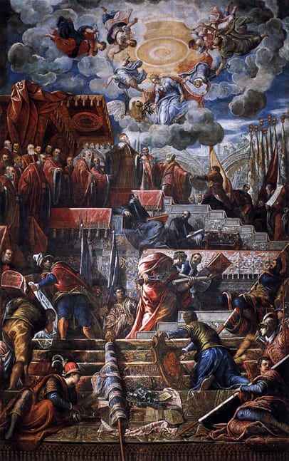 Doge Nicolò da Ponte Receiving a Laurel Crown from Venice