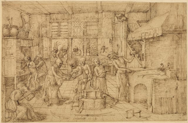 Scene in a forge