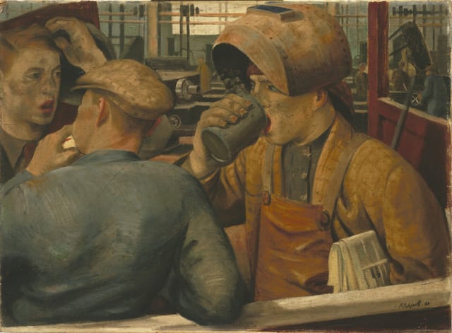 Snack Time in a Factory
