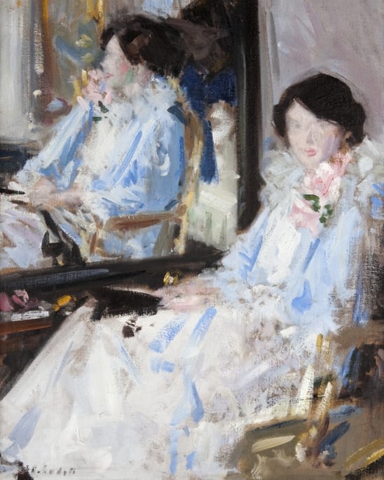 Girl in Blue - Reflections