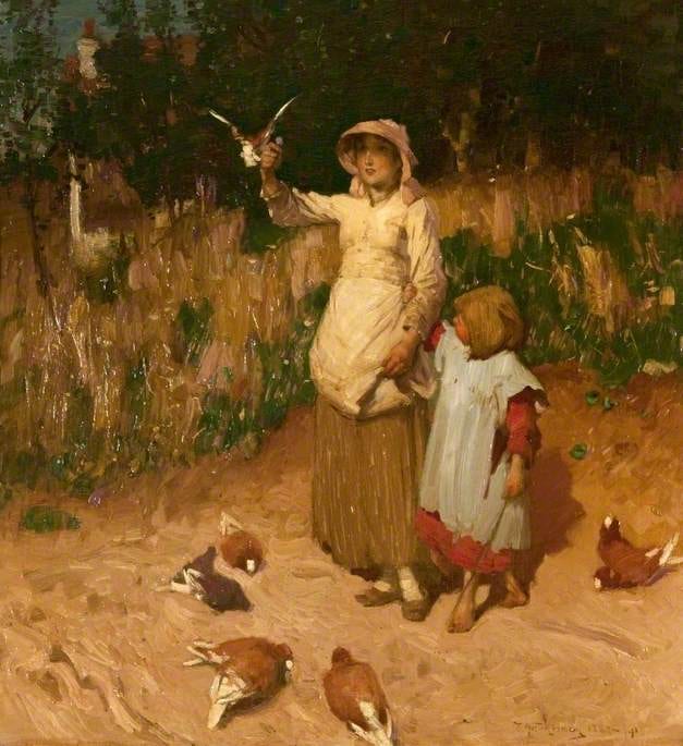 Feeding the Pigeons