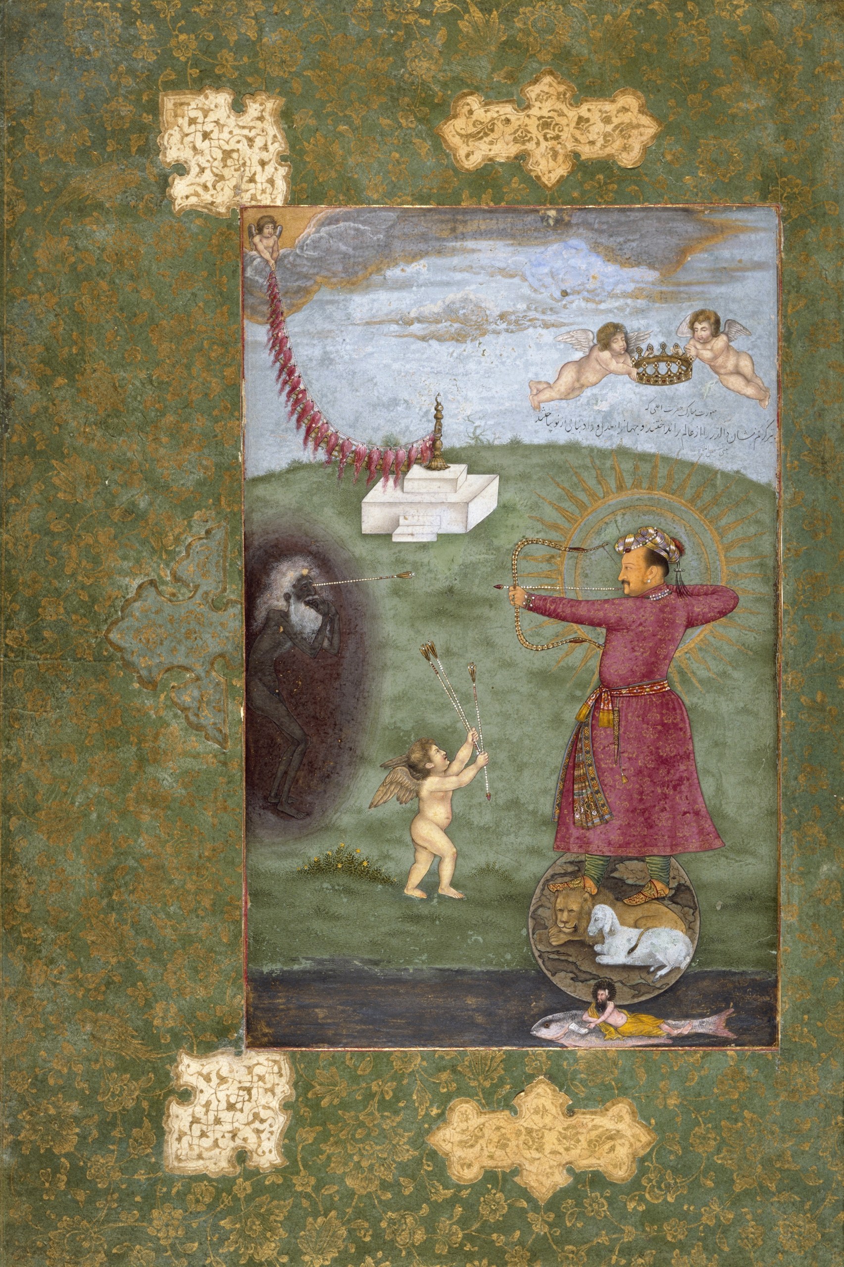 Emperor Jahangir Triumphing Over Poverty