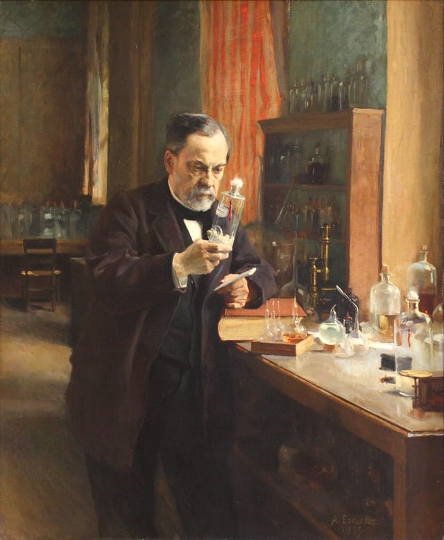 Pasteur's portrait by Edelfelt