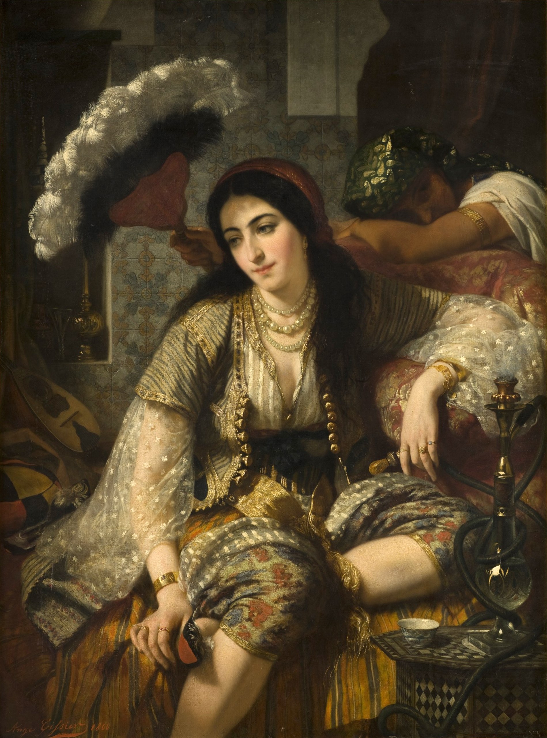 Algerian woman and her slave