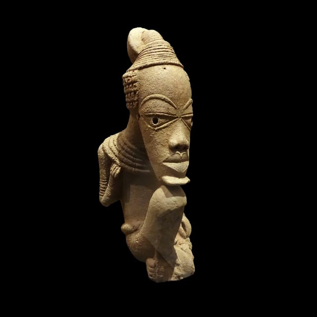 Nok sculpture of a sitted man-70.1998.11.1
