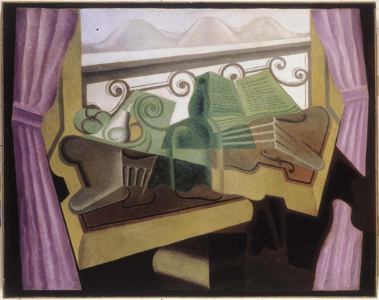 Open Window with Hills