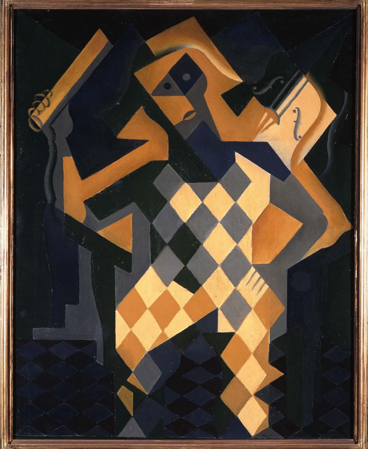 Harlequin with Violin