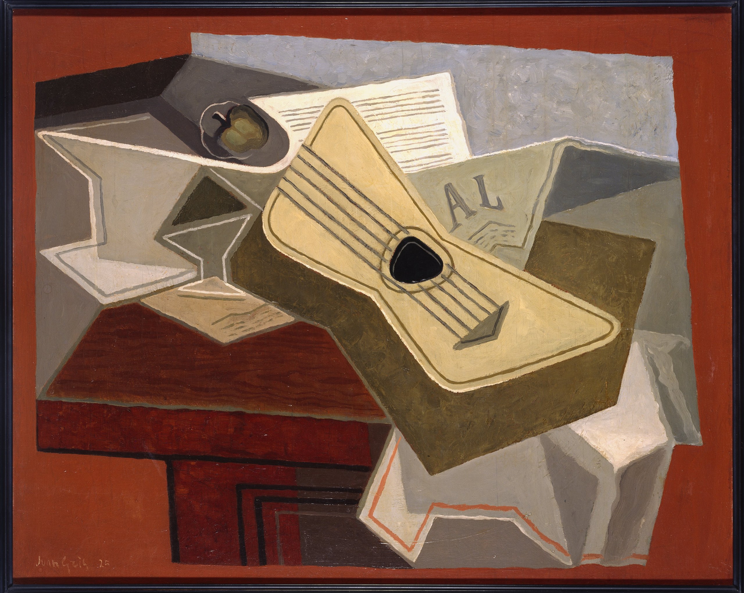 Guitar and Newspaper