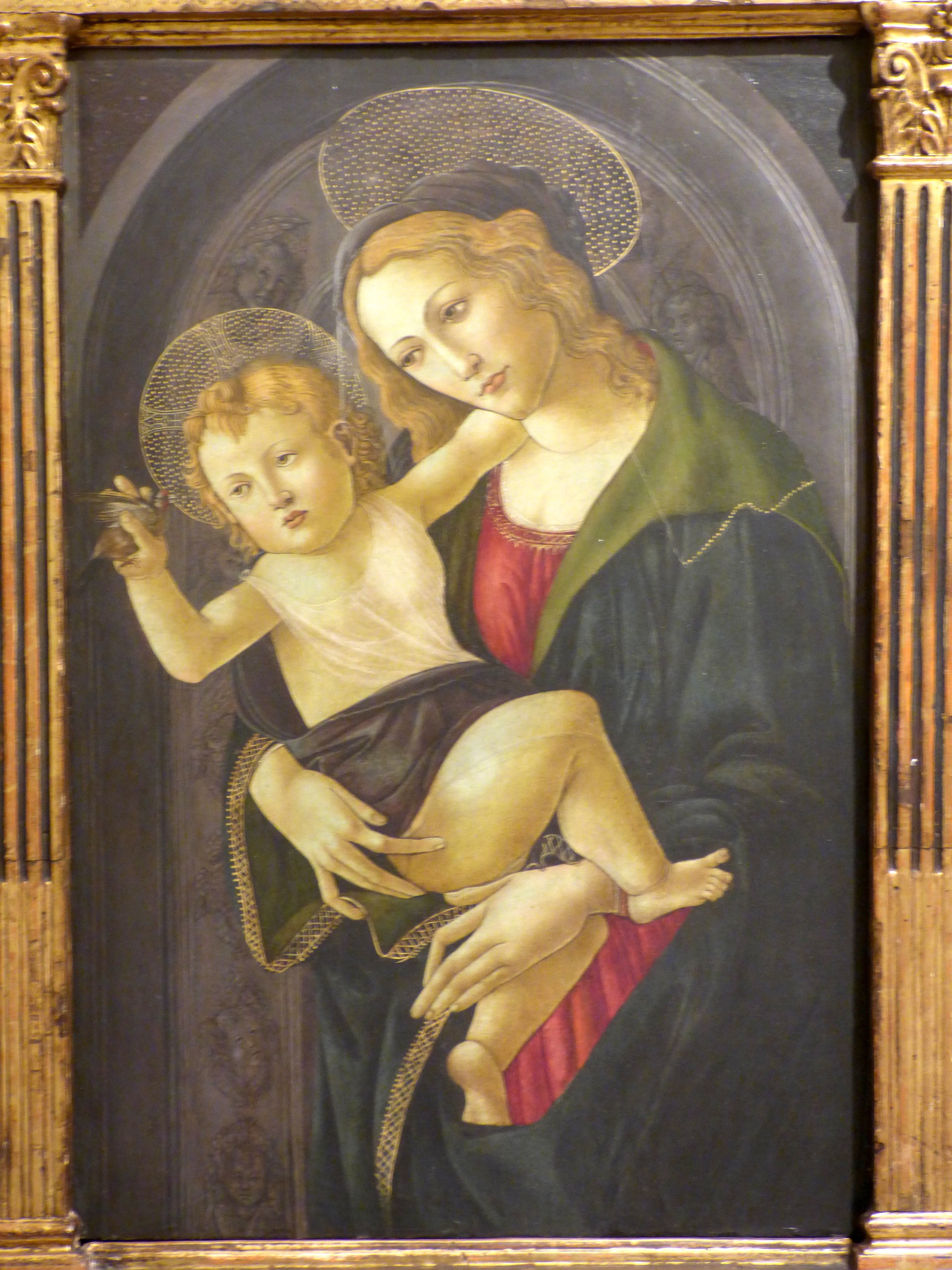 The Virgin and the Child in a niche