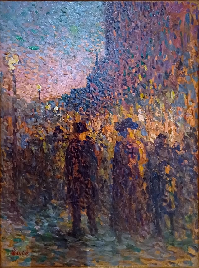 Paris: Boulevard at Night