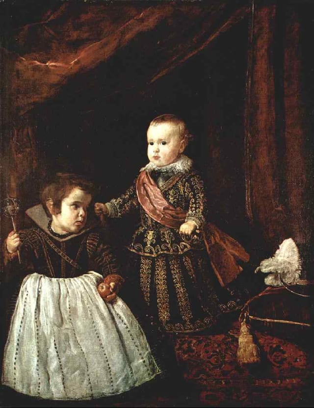 Prince Balthasar Charles With a Dwarf