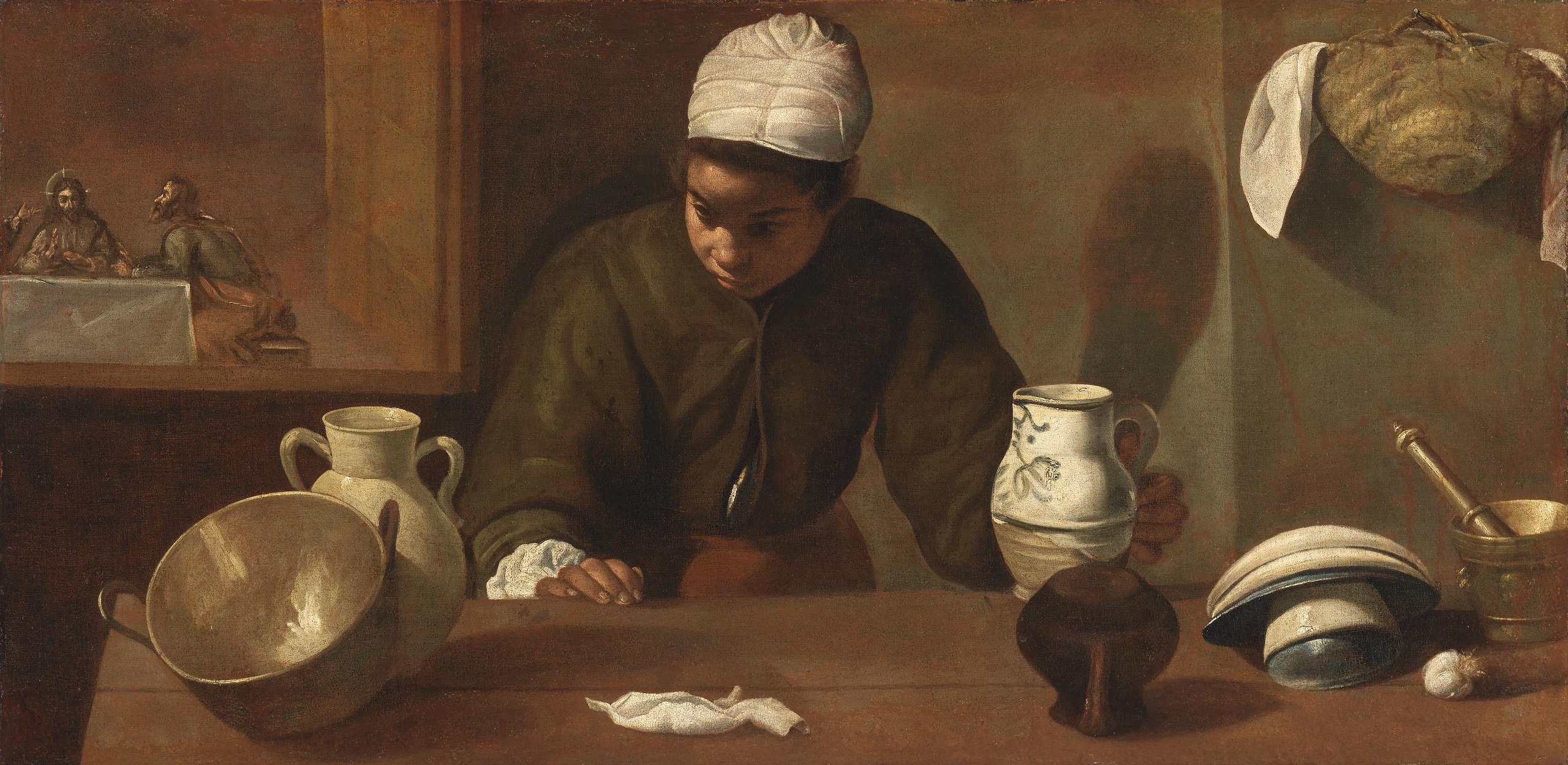 Kitchen Scene with the Supper in Emmaus