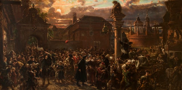 Students Leaving Krakow in 1549
