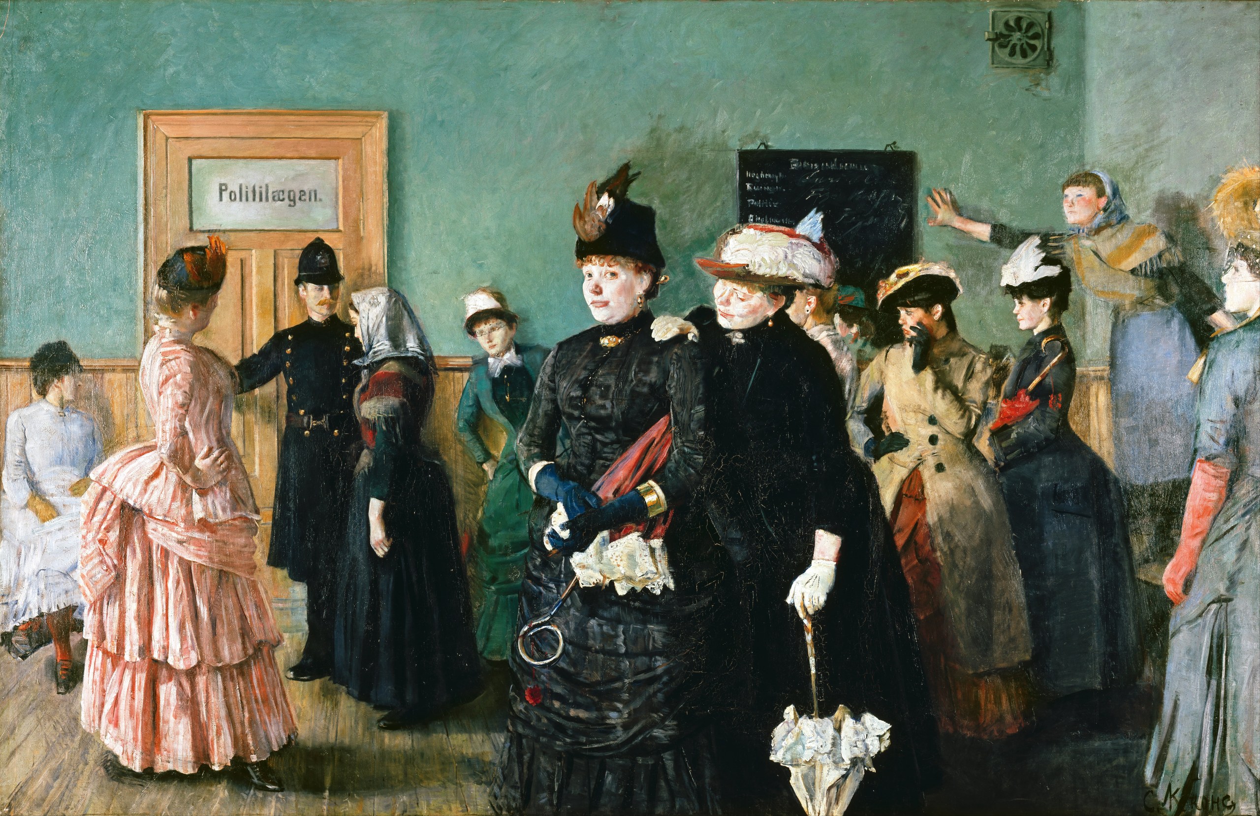 Albertine i politilægens venteværelse