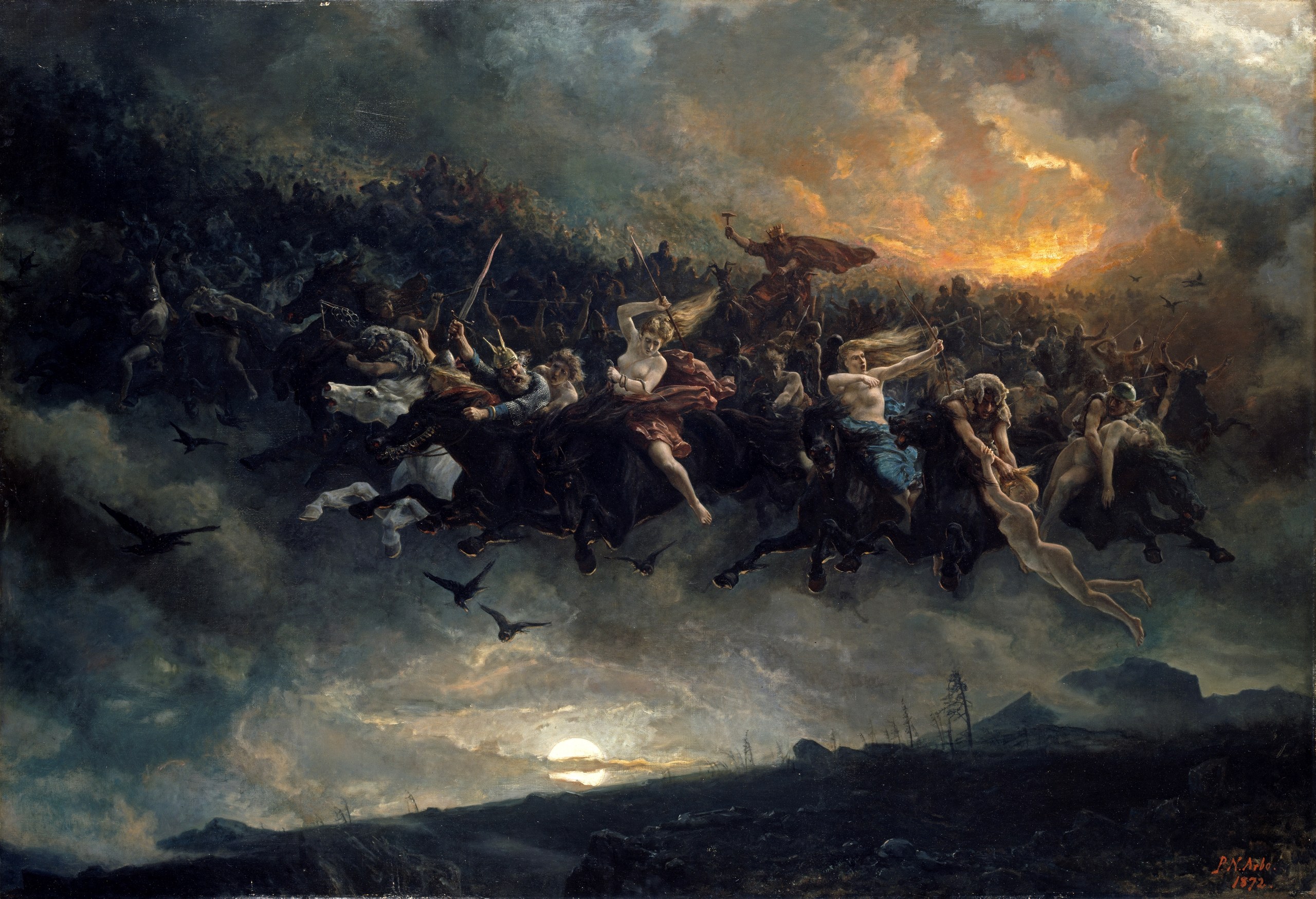 The wild Hunt of Odin