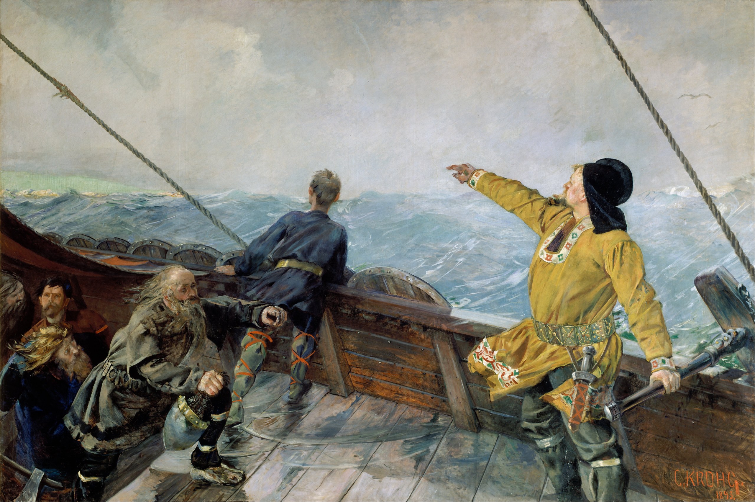 Leiv Eirikson discovering America