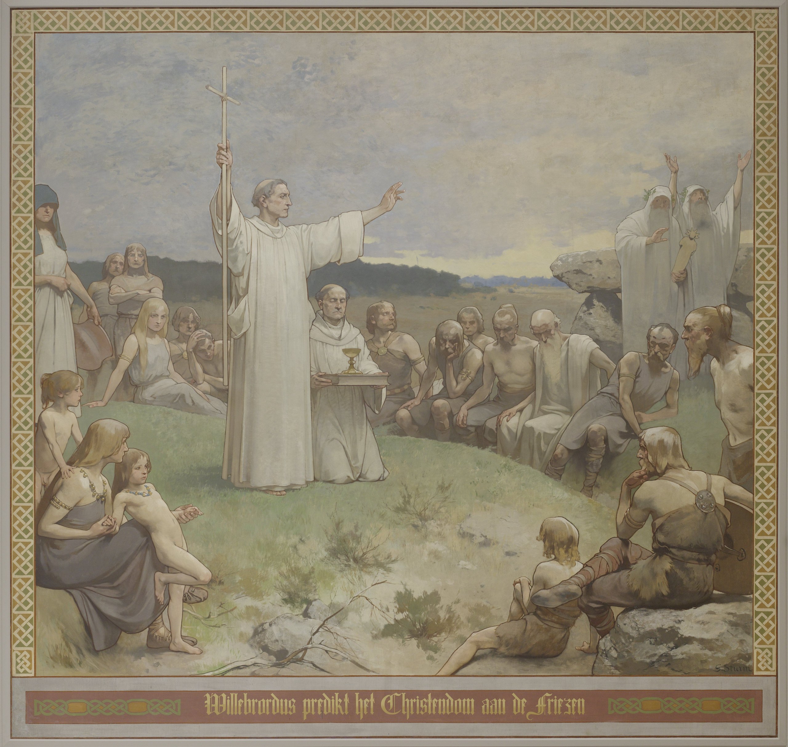 Willibrordus preaching to the Friezes