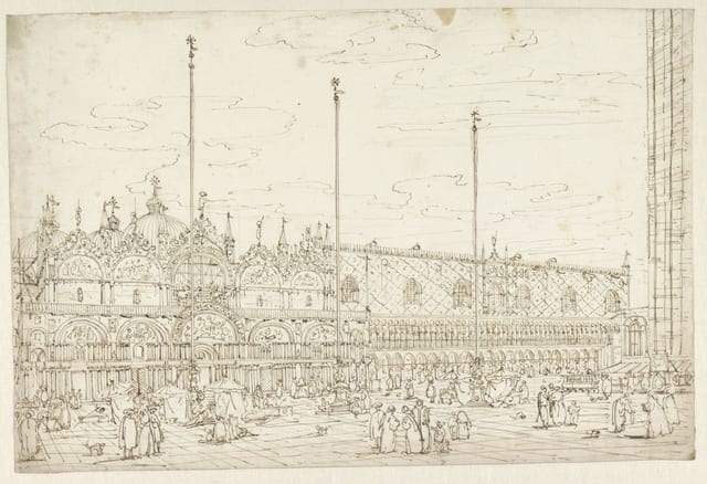 The Piazza San Marco with Basilica and Palazzo Ducale, Venice