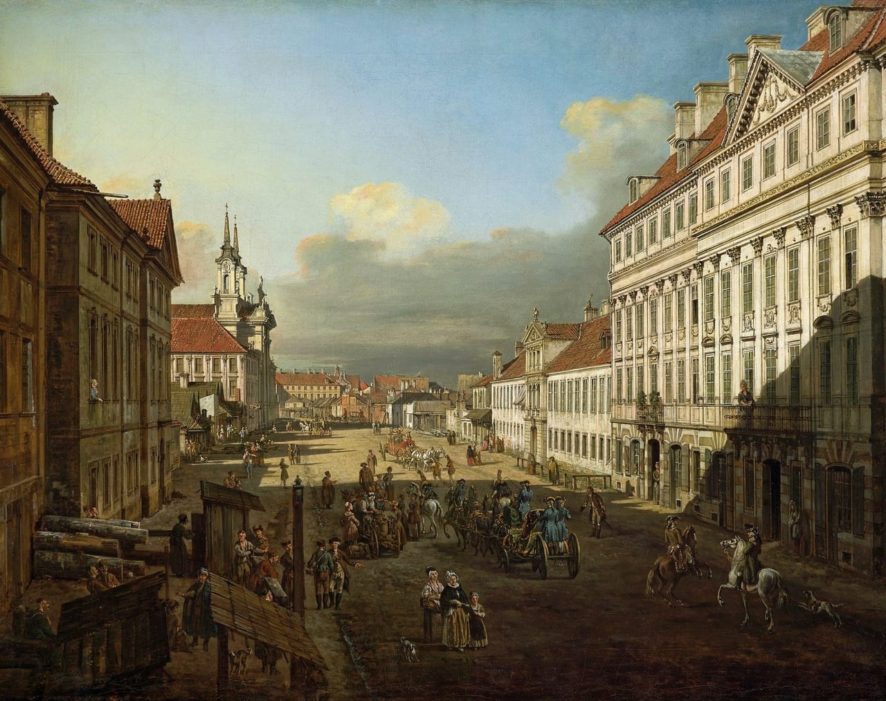 Długa Street in Warsaw.