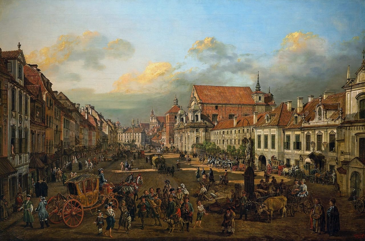 View of Cracow Suburb leading to the Castle Square