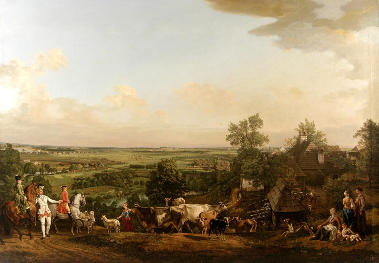 View of Wilanów meadows