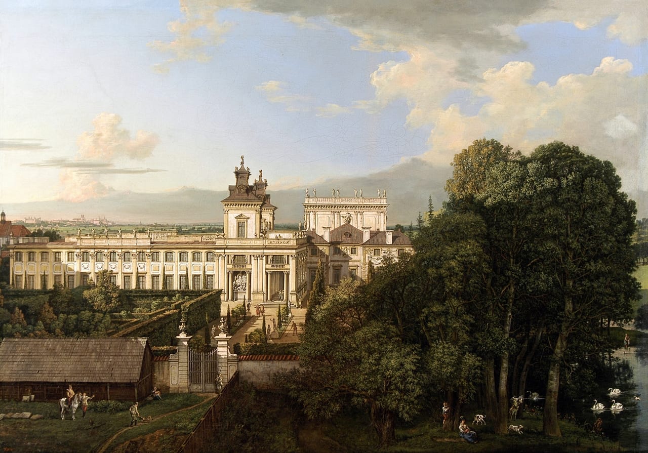 Wilanów Palace as seen from south