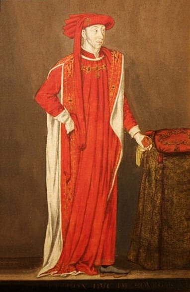 Portrait of Philip the Good in the costume of the Order of the Golden Fleece.