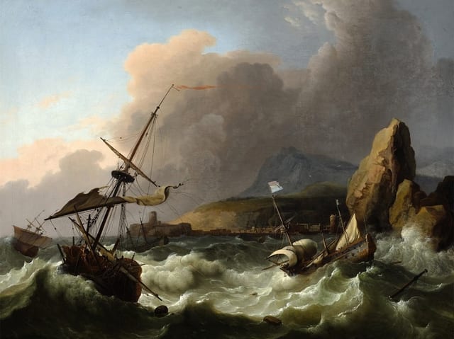 A Storm in the Sea.